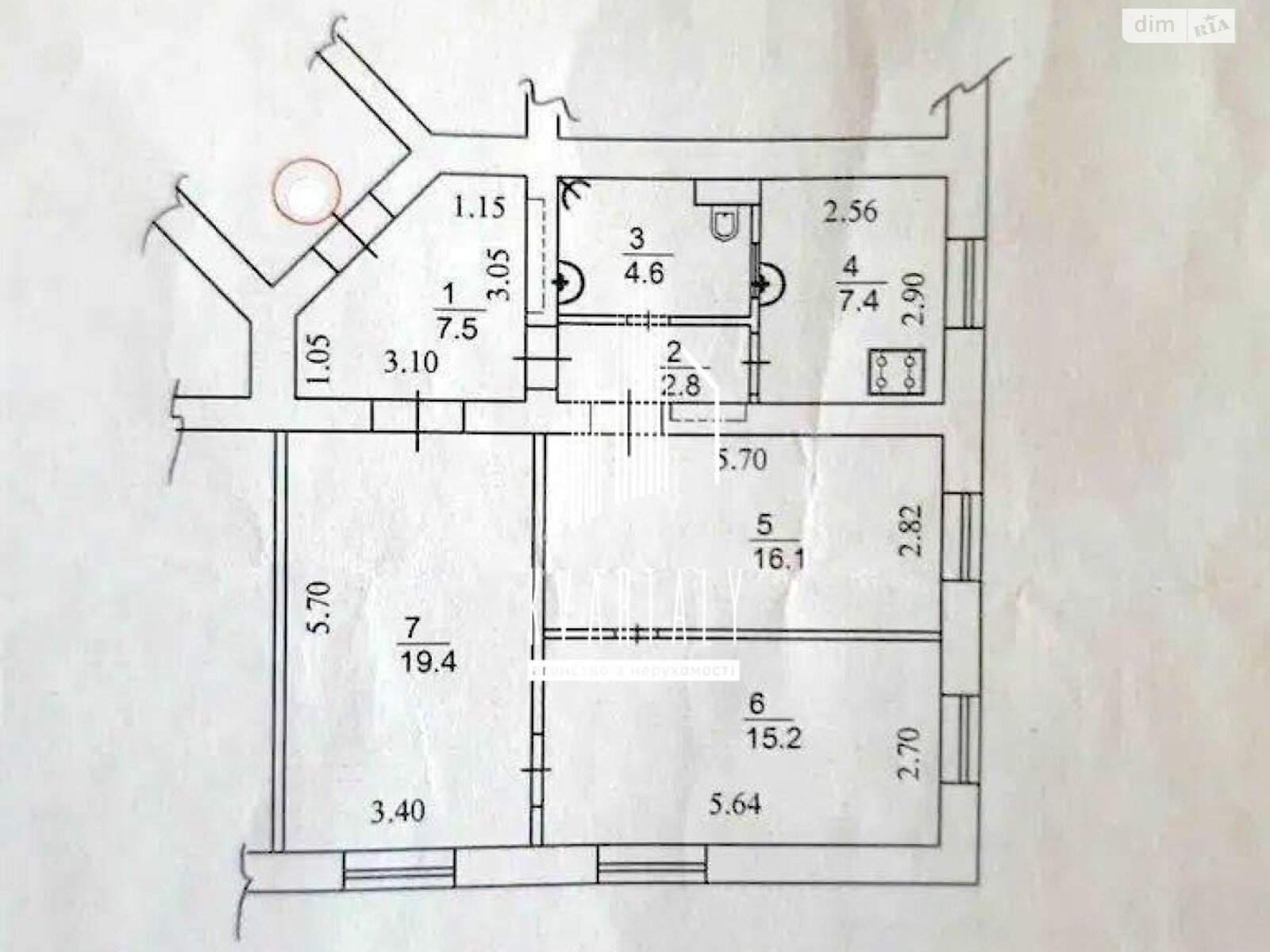 трехкомнатная квартира в Киеве, район Печерский, на ул. Василия Тютюнника 58/1 в аренду на долгий срок помесячно фото 1