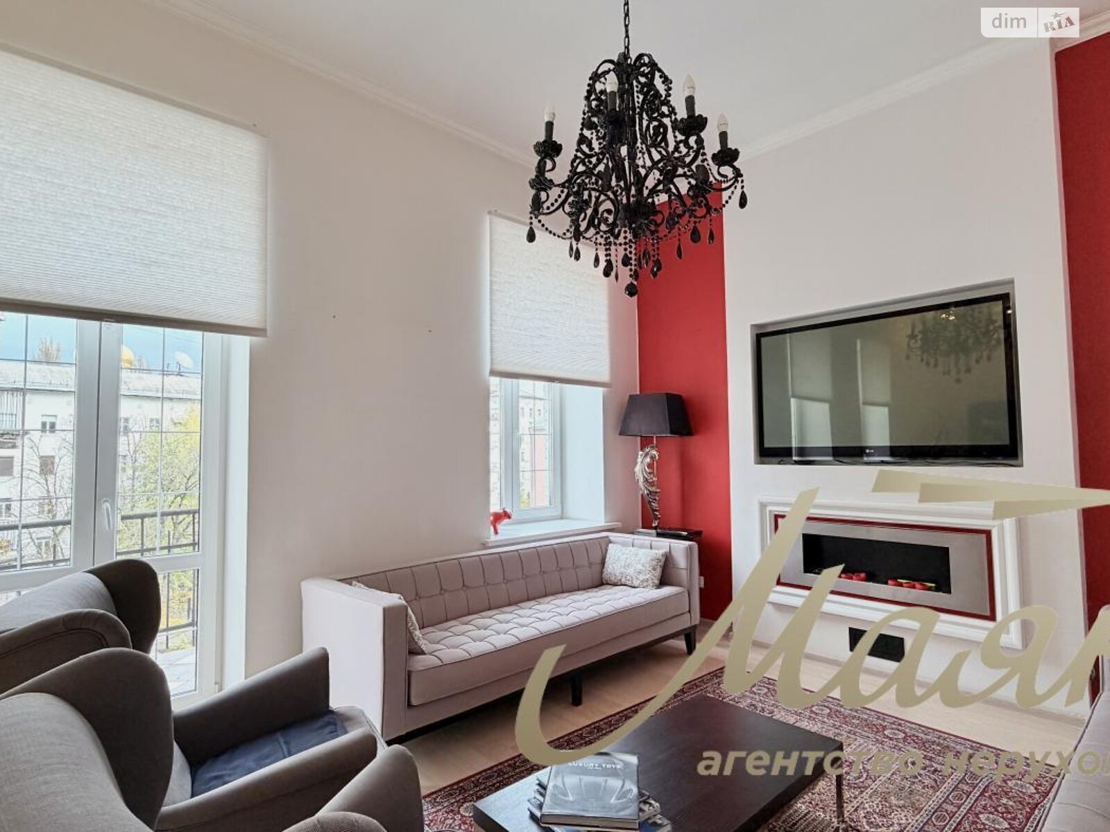 четырехкомнатная квартира в Киеве, район Старый Киев, на ул. Рейтарская 5 в аренду на долгий срок помесячно фото 1
