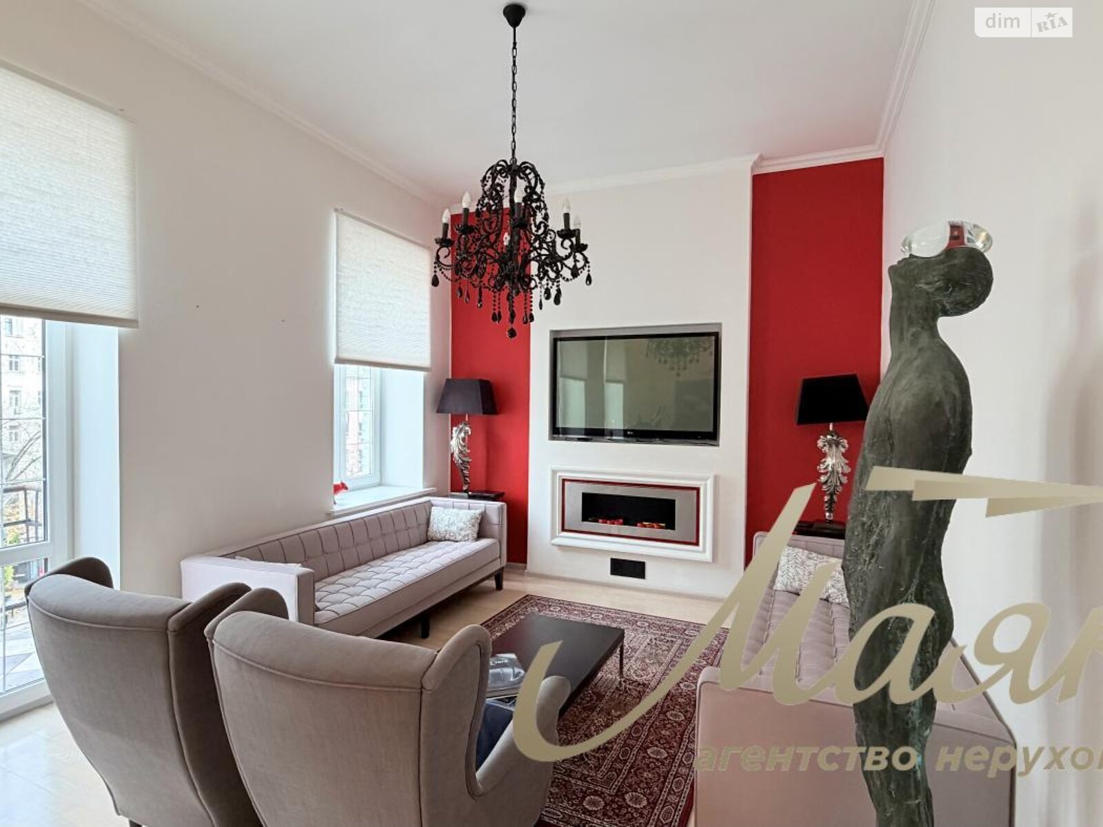 четырехкомнатная квартира в Киеве, район Старый Киев, на ул. Рейтарская 5 в аренду на долгий срок помесячно фото 1