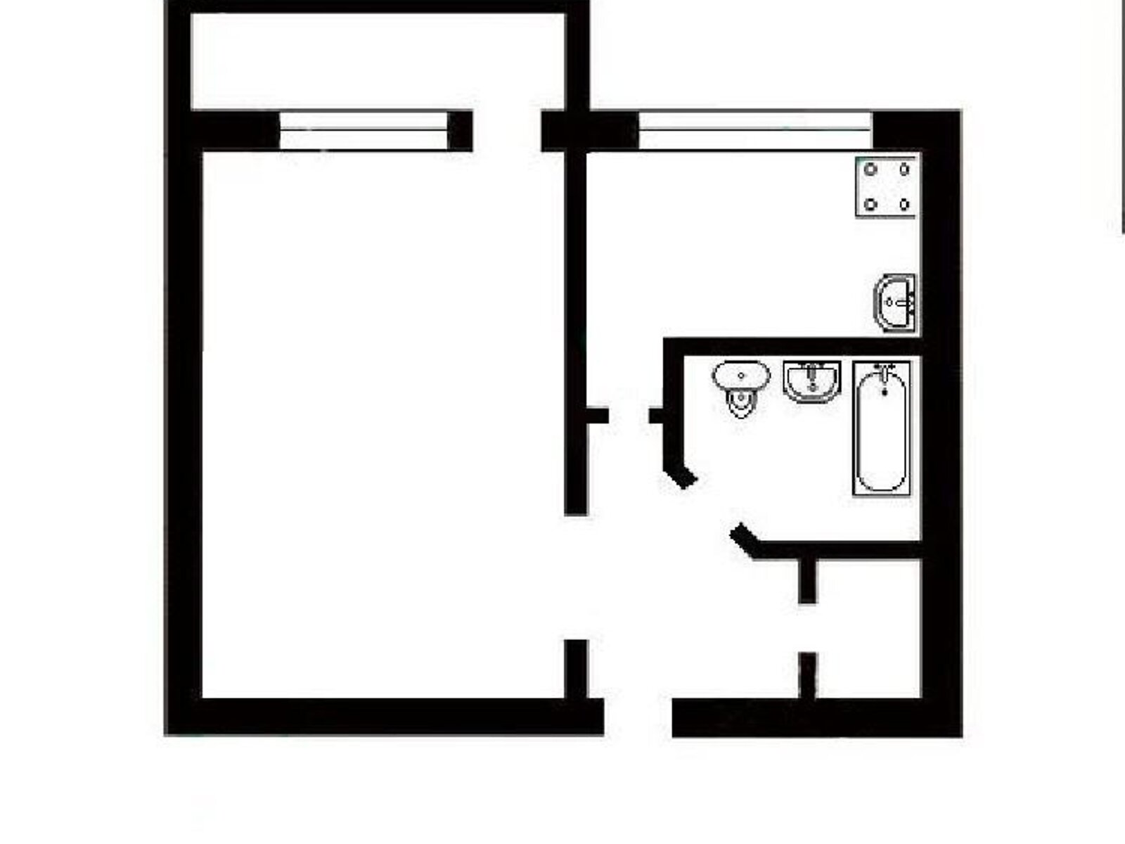 однокомнатная квартира в Киеве, район Сырец, на ул. Парково-Сырецкая 6 в аренду на долгий срок помесячно фото 1