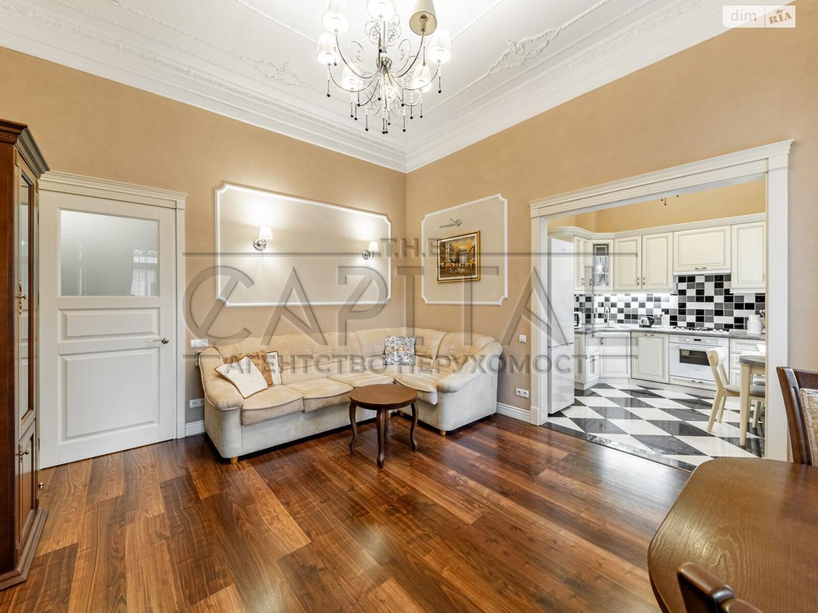 двухкомнатная квартира в Киеве, район Центр, на ул. Ивана Франко в аренду на долгий срок помесячно фото 1