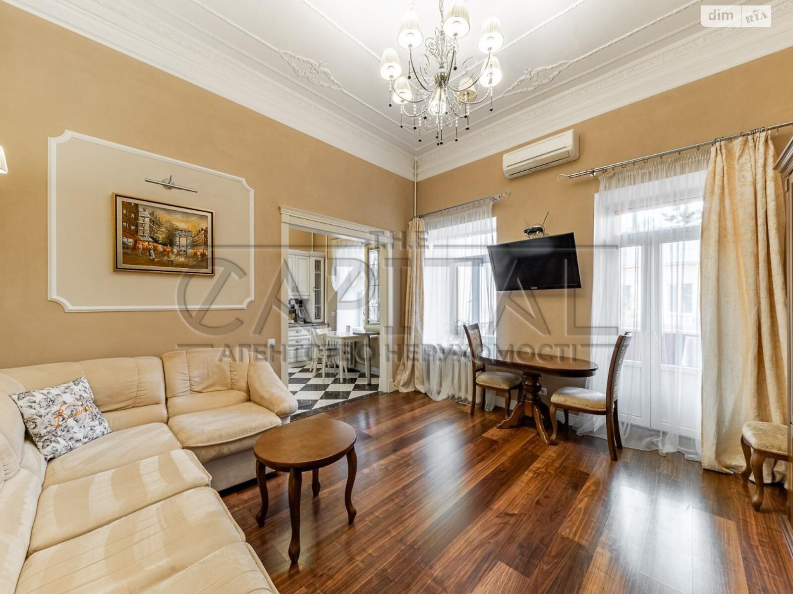 двухкомнатная квартира в Киеве, район Центр, на ул. Ивана Франко в аренду на долгий срок помесячно фото 1