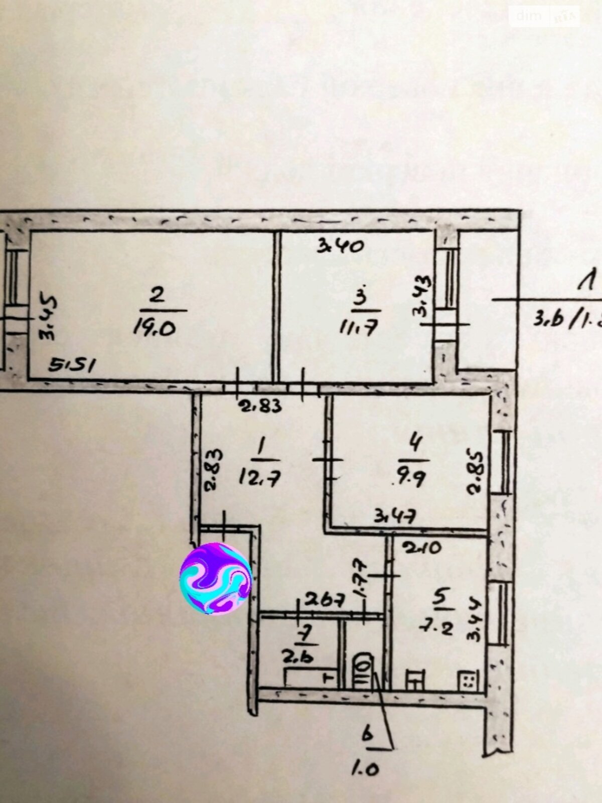 трикімнатна квартира в Миколаєві, район Північний, на вул. Архітектора Старова в довготривалу оренду помісячно фото 1