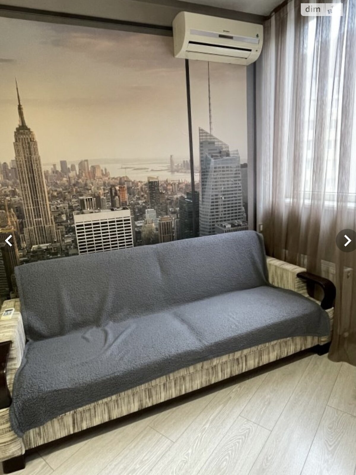 однокімнатна квартира з ремонтом в Одесі, район Київський, на мас. Радужний 15 в довготривалу оренду помісячно фото 1