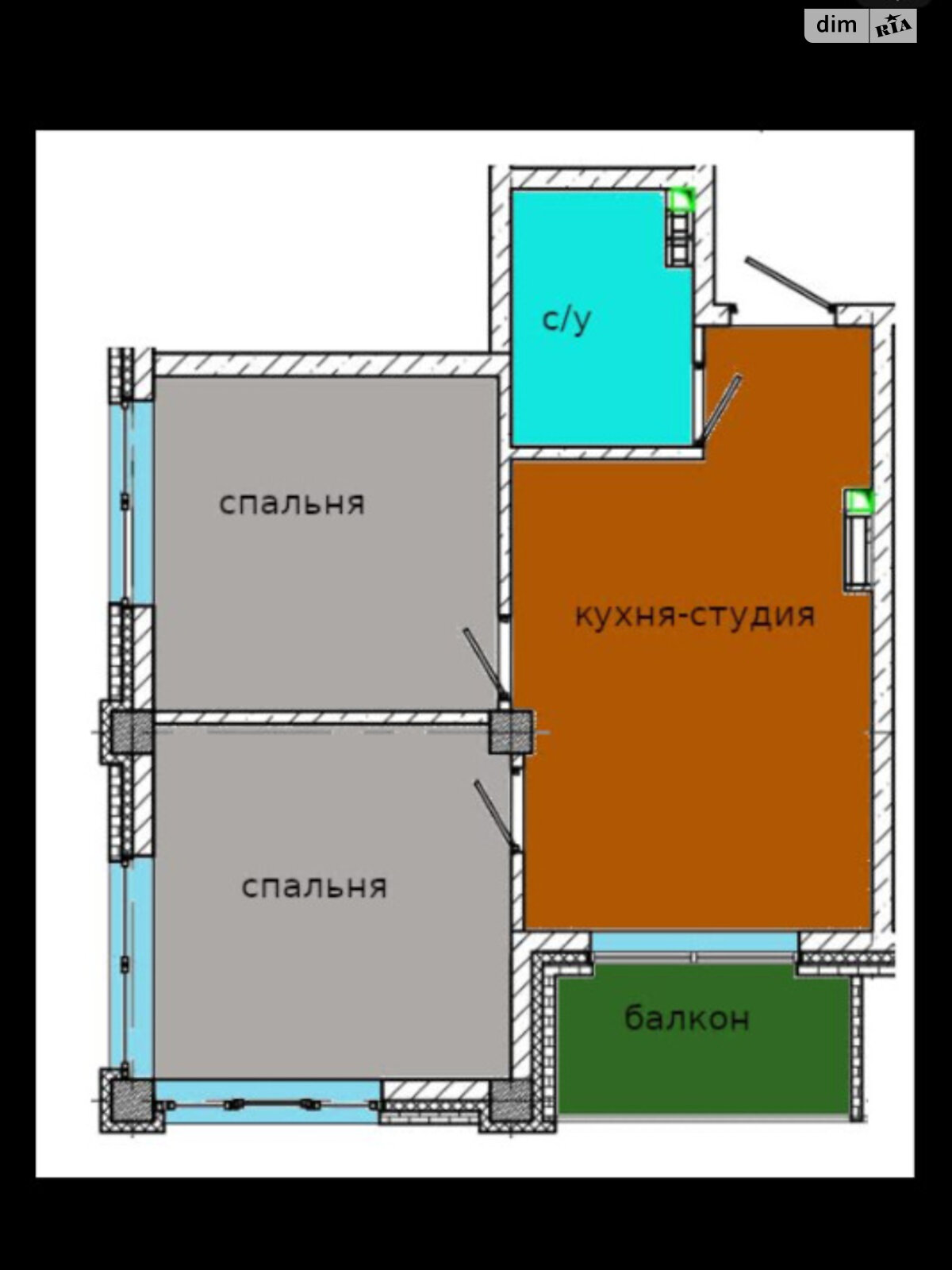 трехкомнатная квартира в Одессе, район Приморский, на ул. Педагогическая 34А в аренду на долгий срок помесячно фото 1