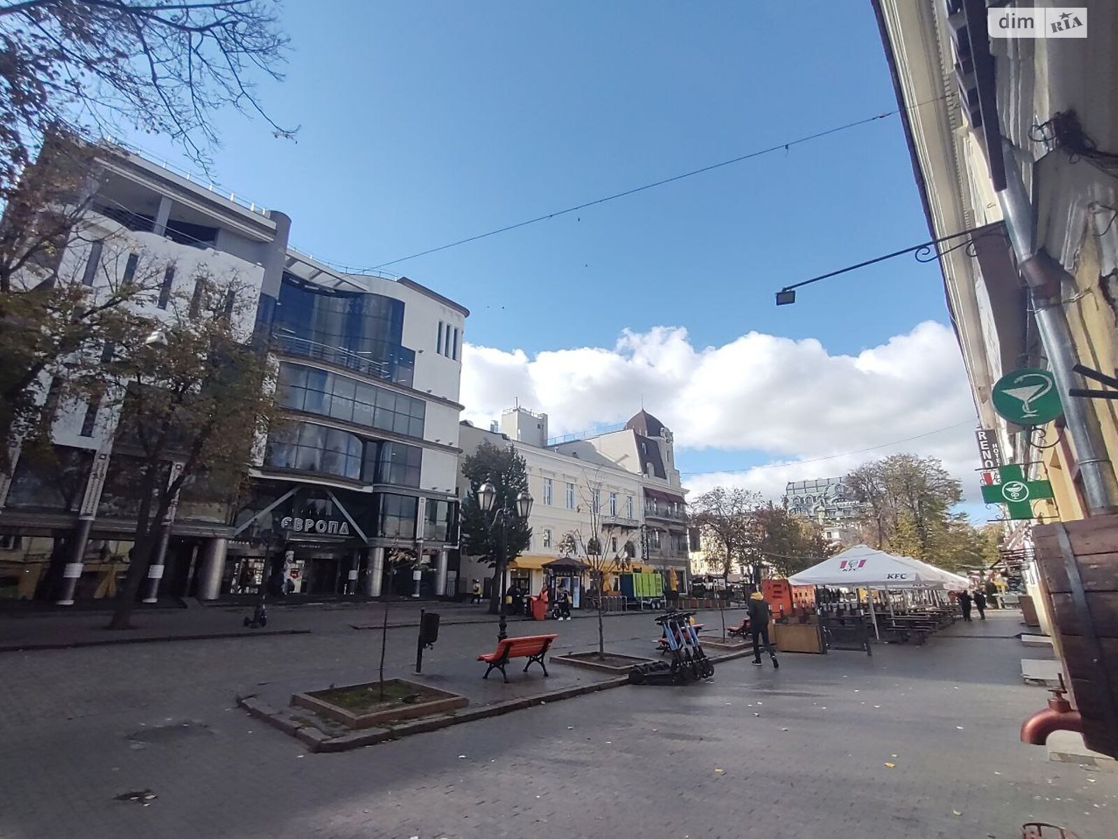 однокомнатная квартира в Одессе, район Центр, на ул. Дерибасовская в аренду на долгий срок помесячно фото 1