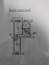 двокімнатна квартира з меблями в Полтаві, район Браїлки, на Шевченка провулок 7 в довготривалу оренду помісячно фото 1