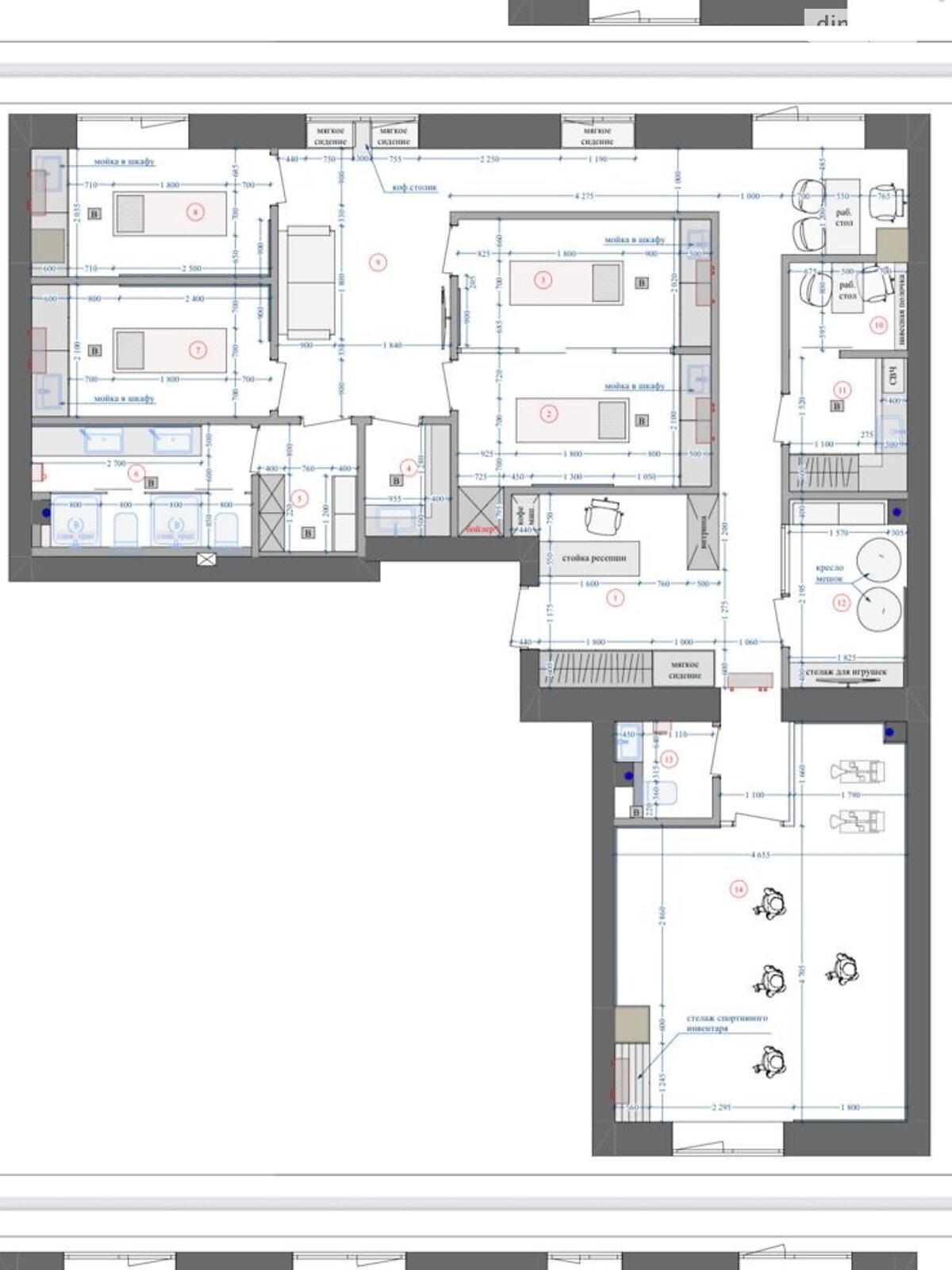 Аренда офисного помещения в Днепре, Набережная Победы улица, помещений -, этаж - 3 фото 1