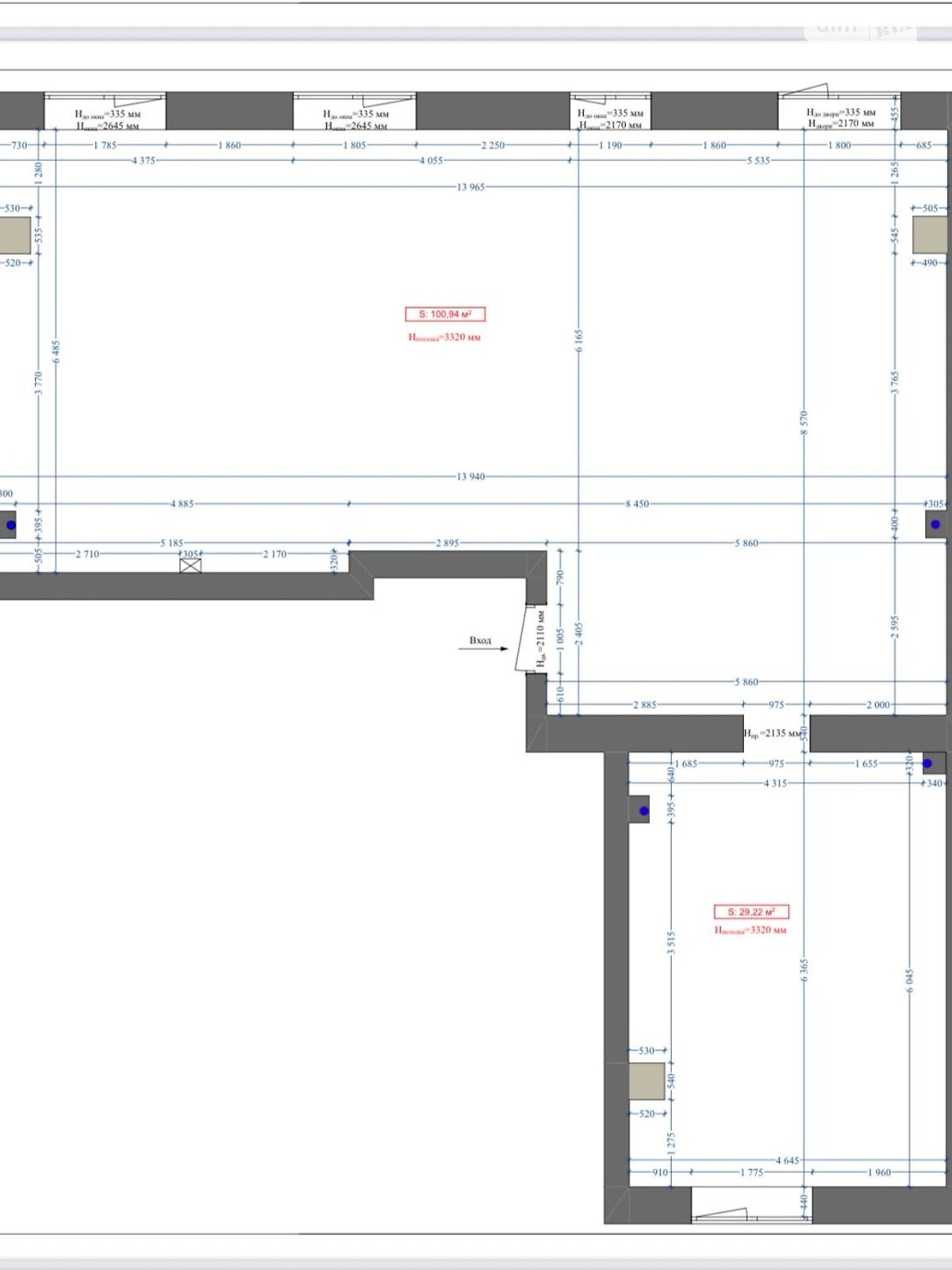 Аренда офисного помещения в Днепре, Набережная Победы улица, помещений -, этаж - 3 фото 1