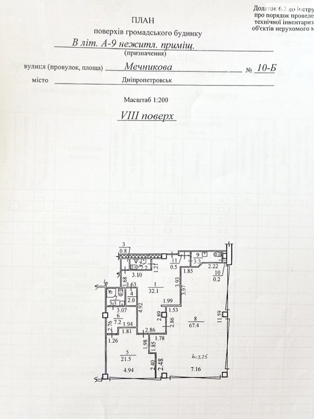 Аренда офисного помещения в Днепре, Мечникова улица 10Б, помещений - 3, этаж - 8 фото 1