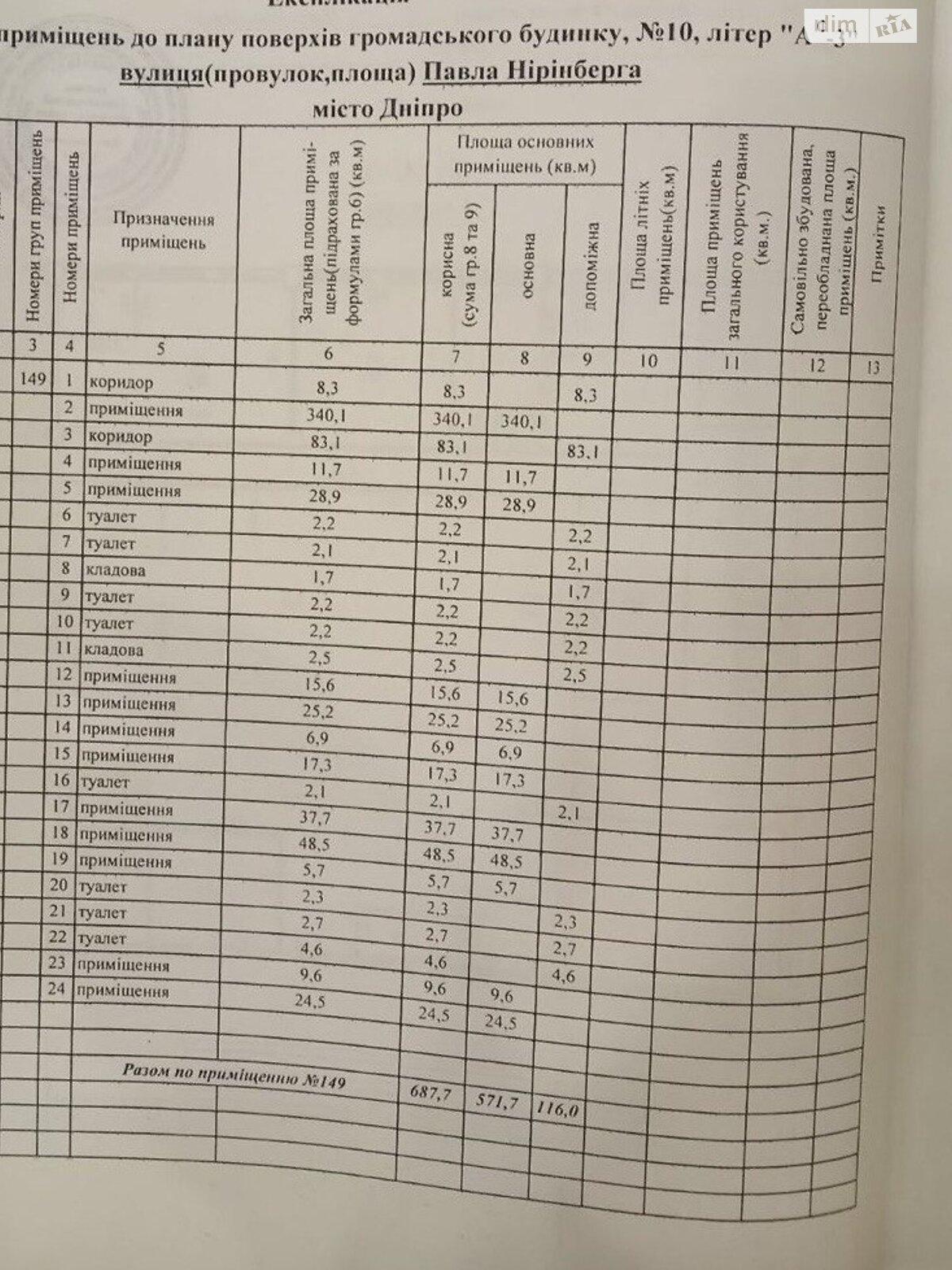 Аренда офисного помещения в Днепре, Ниринберга Павла улица 10, помещений - 11, этаж - 1 фото 1