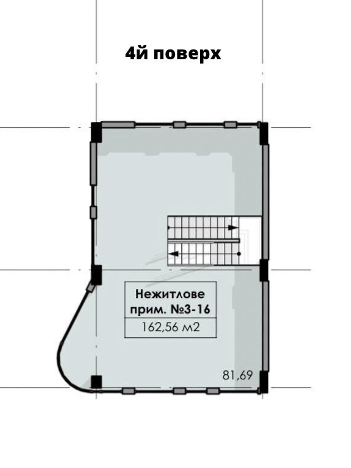 Аренда офисного помещения в Днепре, Короленко улица 2К, помещений -, этаж - 3 фото 1