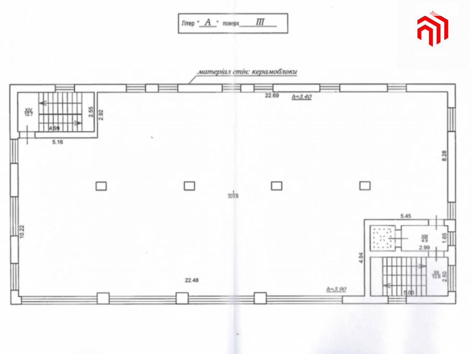 Аренда офисного помещения в Ивано-Франковске, Ребета, помещений - 1, этаж - 3 фото 1