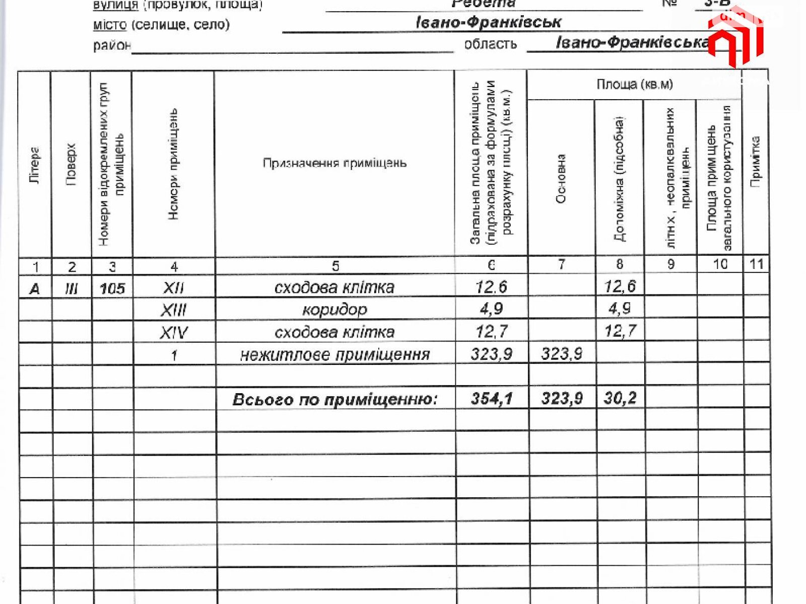 Аренда офисного помещения в Ивано-Франковске, Ребета, помещений - 1, этаж - 3 фото 1