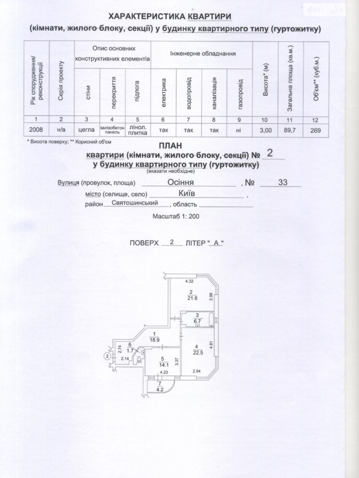 Аренда офисного помещения в Киеве, Осенняя улица 33, помещений - 3, этаж - 2 фото 1 Аренда офисного помещения в Киеве, Осенняя улица 33, помещений - 3, этаж - 2 фото 1