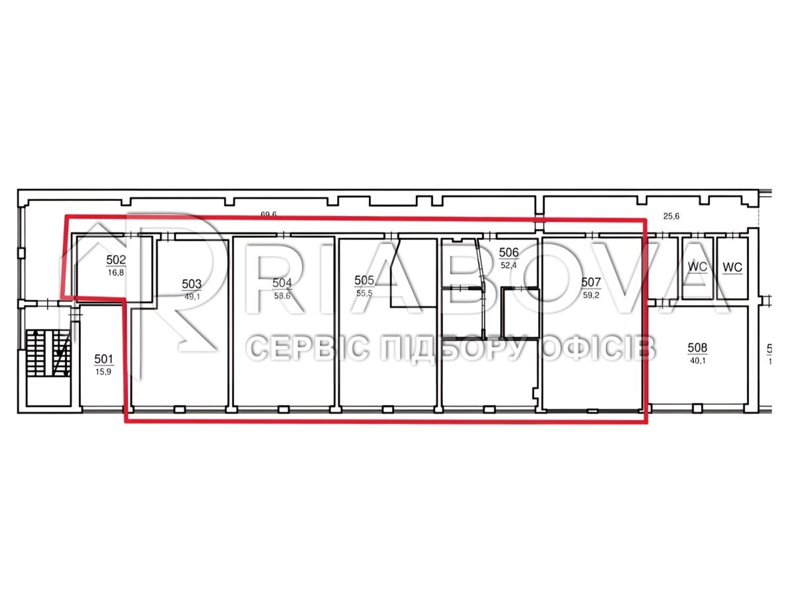 Оренда офісного приміщення в Києві, Возз’єднання проспект, приміщень - 7, поверх - 5 фото 1