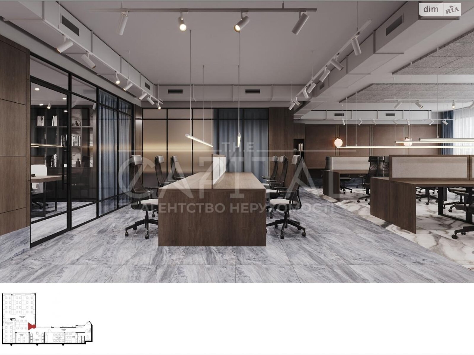 Аренда офисного помещения в Киеве, Иоанна Павла II (Патриса Лумумбы) улица 6/1, помещений - 5, этаж - 2 фото 1