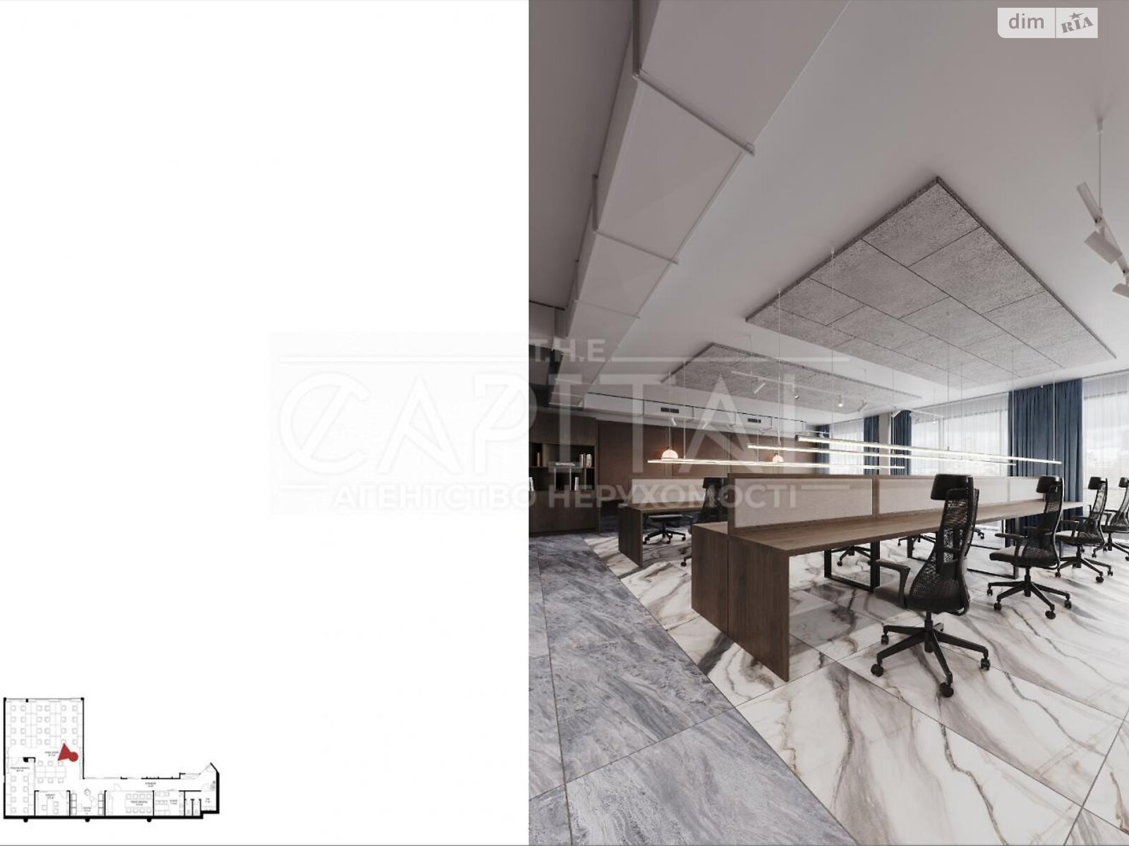 Аренда офисного помещения в Киеве, Иоанна Павла II (Патриса Лумумбы) улица 6/1, помещений - 5, этаж - 2 фото 1