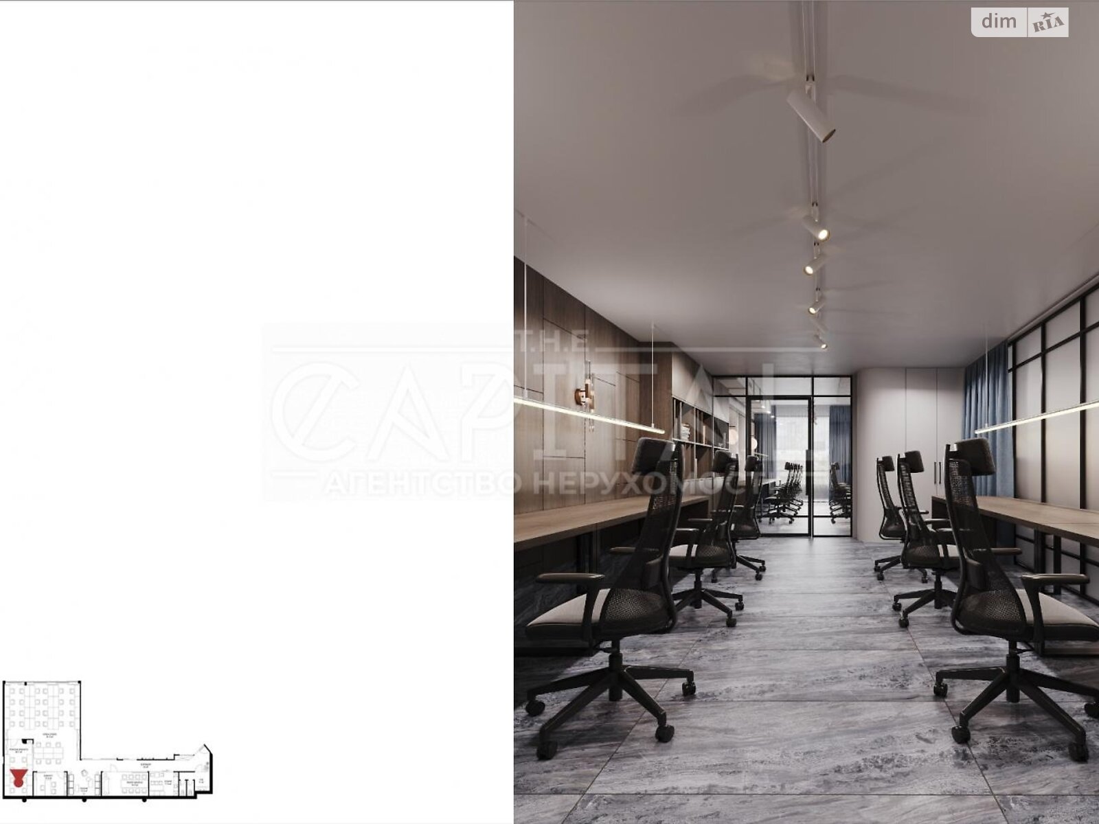 Аренда офисного помещения в Киеве, Иоанна Павла II (Патриса Лумумбы) улица 6/1, помещений - 5, этаж - 2 фото 1