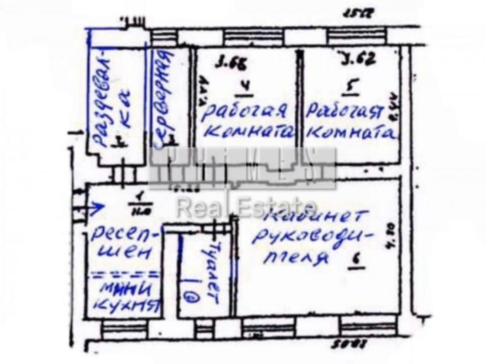 Аренда офисного помещения в Киеве, Банковая улица, помещений - 4, этаж - 1 фото 1