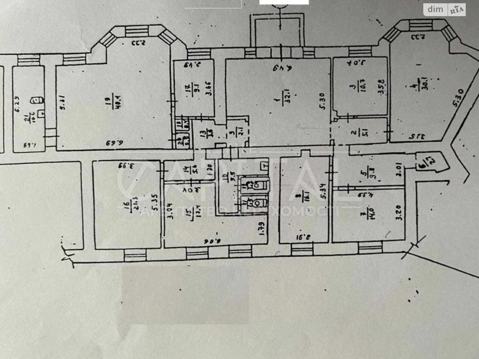 Аренда офисного помещения в Киеве, Михайла Грушевского улица 34/1, помещений - 8, этаж - 1 фото 1