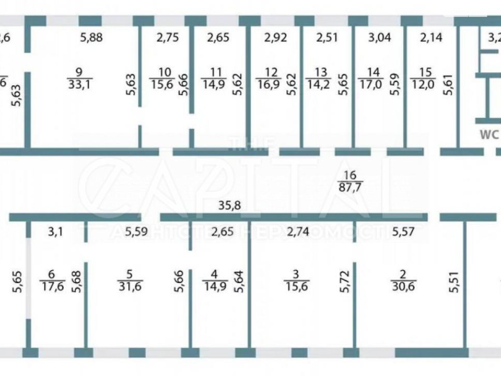 Аренда офисного помещения в Киеве, Мрии (Академика Туполева) улица, помещений - 5, этаж - 3 фото 1