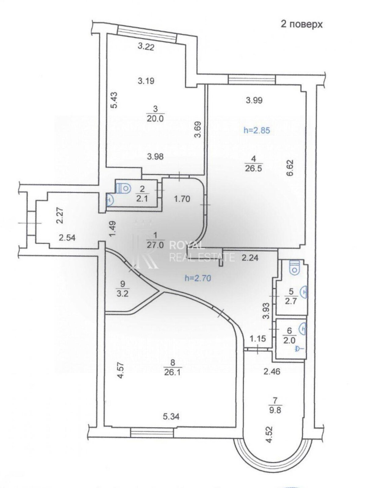 Оренда офісного приміщення в Києві, Князів Острозьких (Московська) вулиця, приміщень - 4, поверх - 2 фото 1