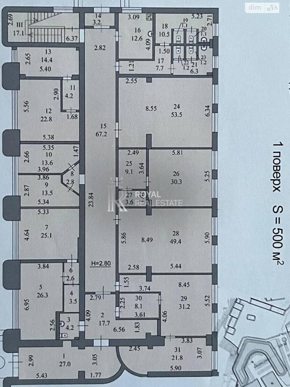 Оренда офісного приміщення в Києві, Лаврська вулиця 16, приміщень - 33, поверх - 1 фото 1