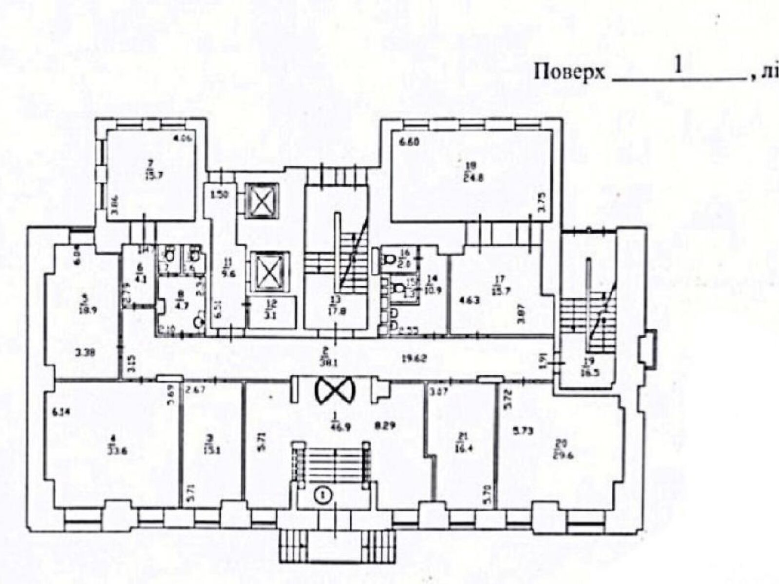 Аренда офисного помещения в Киеве, Лескова улица 5А, помещений - 20, этаж - 1 фото 1