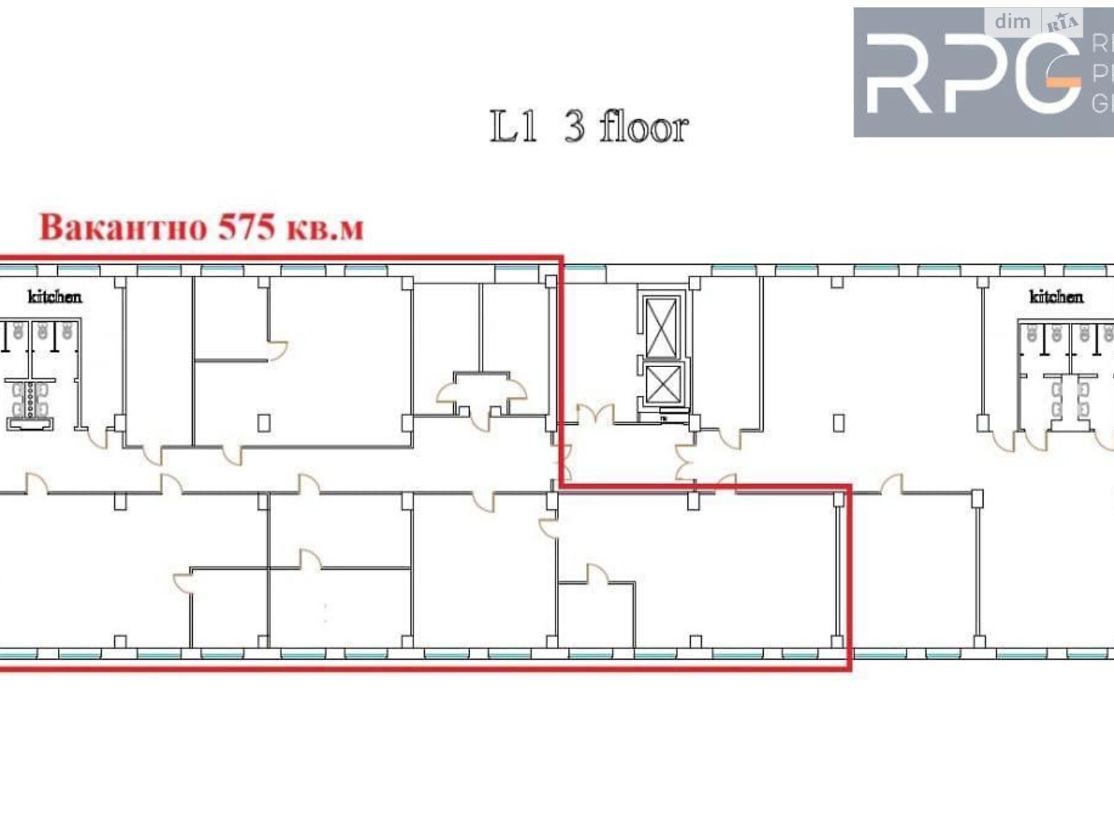 Аренда офисного помещения в Киеве, Лейпцигская улица 15А, помещений - 9, этаж - 3 фото 1