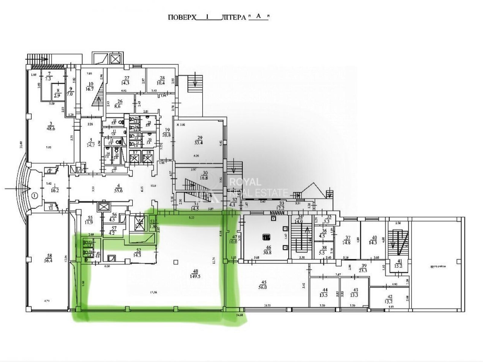 Аренда офисного помещения в Киеве, Лескова улица 9, помещений - 1, этаж - 1 фото 1