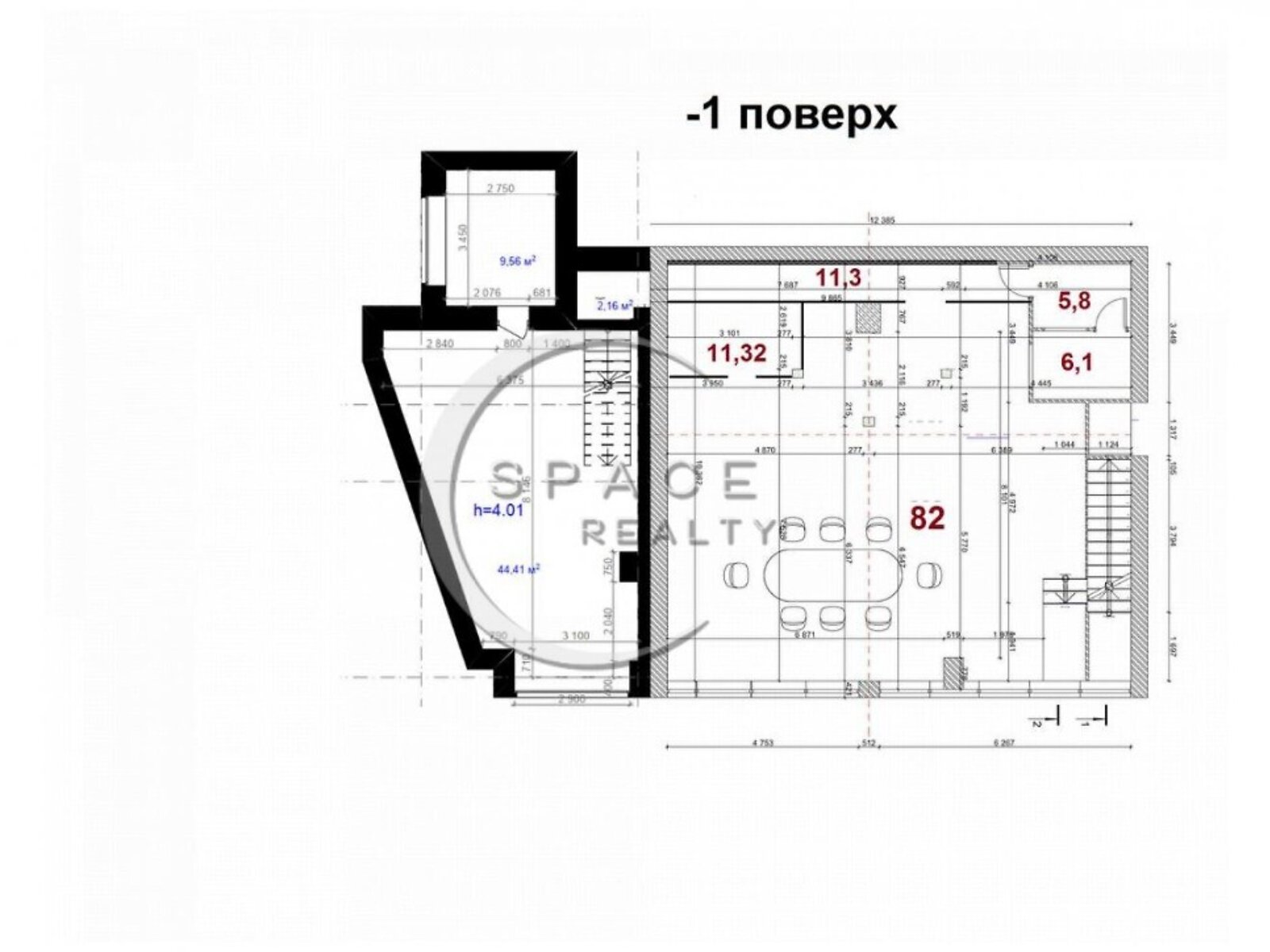 Аренда офисного помещения в Киеве, Николая Михновского (Дружбы Народов) бульвар 38, помещений - 7, этаж - 1 фото 1