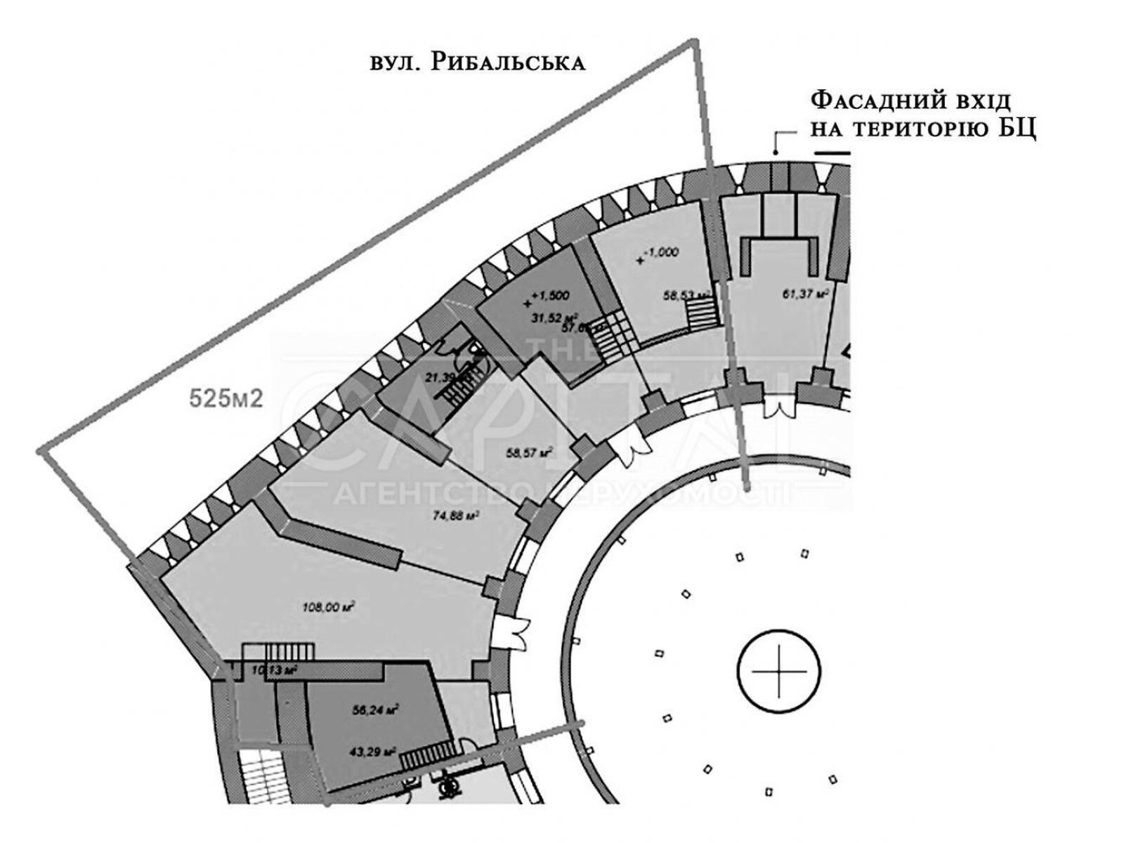 Аренда офисного помещения в Киеве, Рыбальская улица, помещений - 6, этаж - 1 фото 1