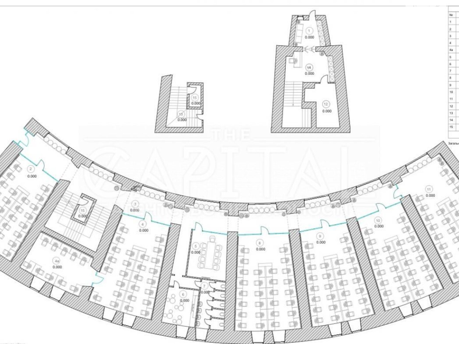 Аренда офисного помещения в Киеве, Щорса улица 44, помещений - 6, этаж - 2 фото 1