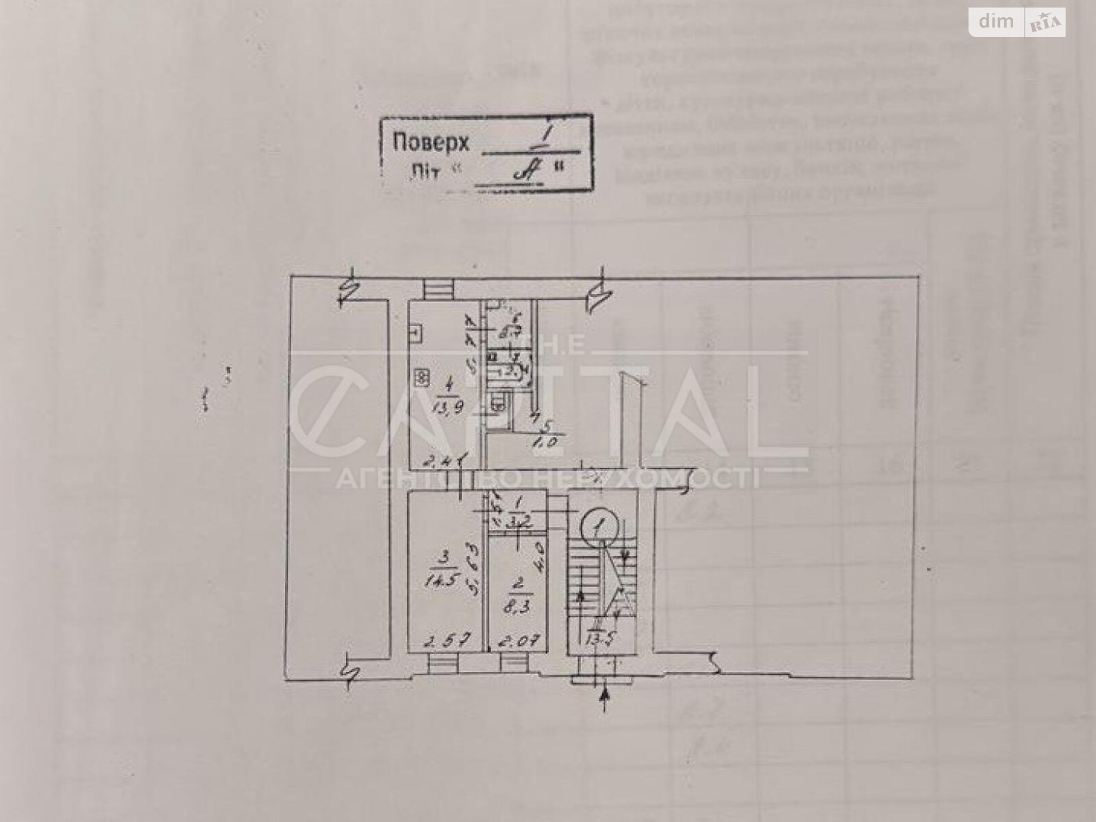 Аренда офисного помещения в Киеве, Хорива улица 7, помещений - 3, этаж - 1 фото 1