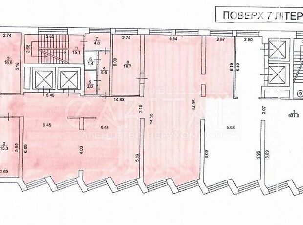 Аренда офисного помещения в Киеве, Нижний Вал улица, помещений - 1, этаж - 7 фото 1 Аренда офисного помещения в Киеве, Нижний Вал улица, помещений - 1, этаж - 7 фото 1