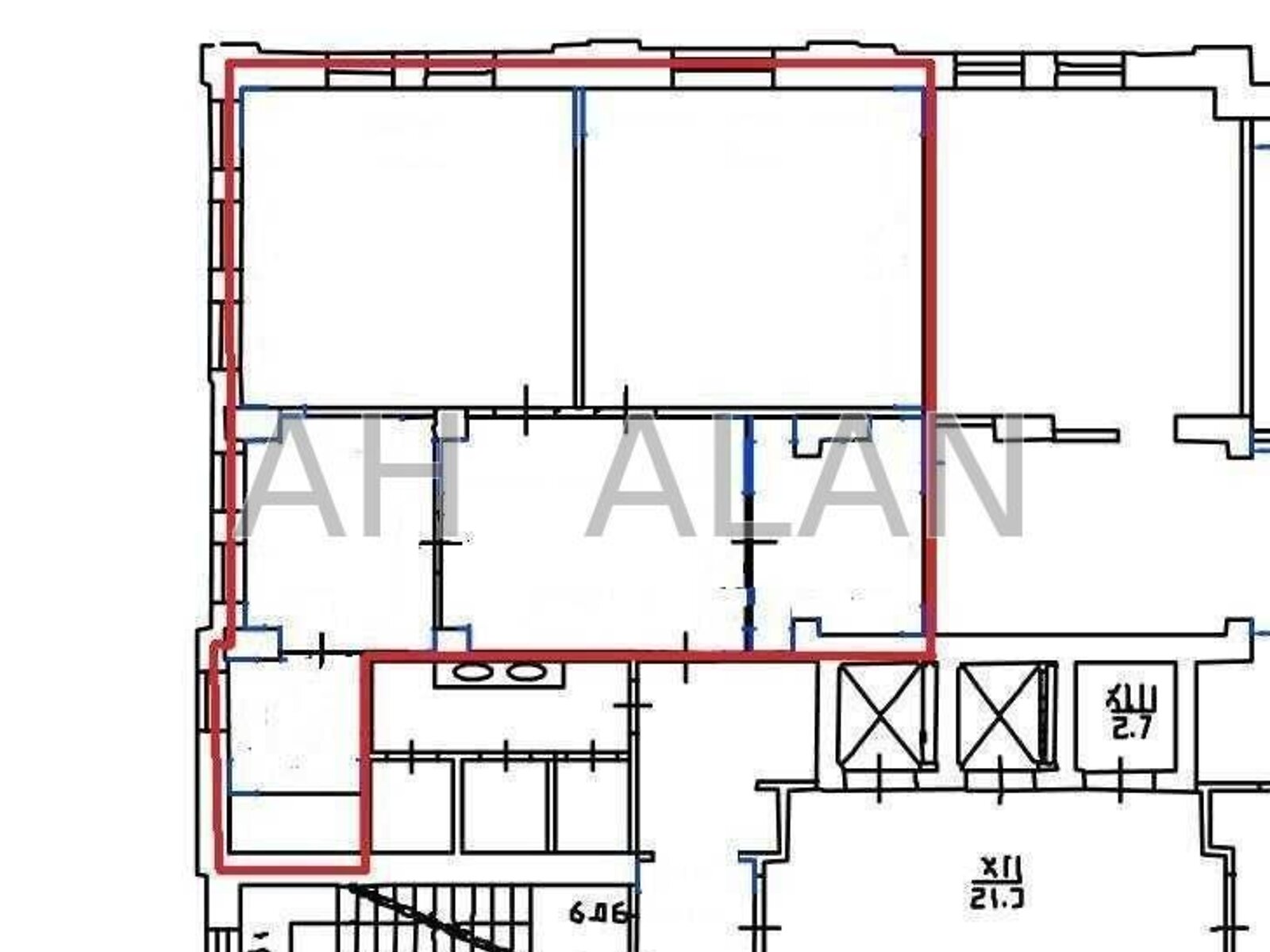 Аренда офисного помещения в Киеве, Воздвиженская улица 45, помещений -, этаж - 3 фото 1