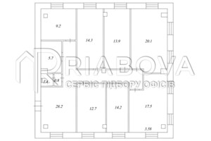 Аренда офисного помещения в Киеве, Межигорская улица, помещений - 9, этаж - 3 фото 2