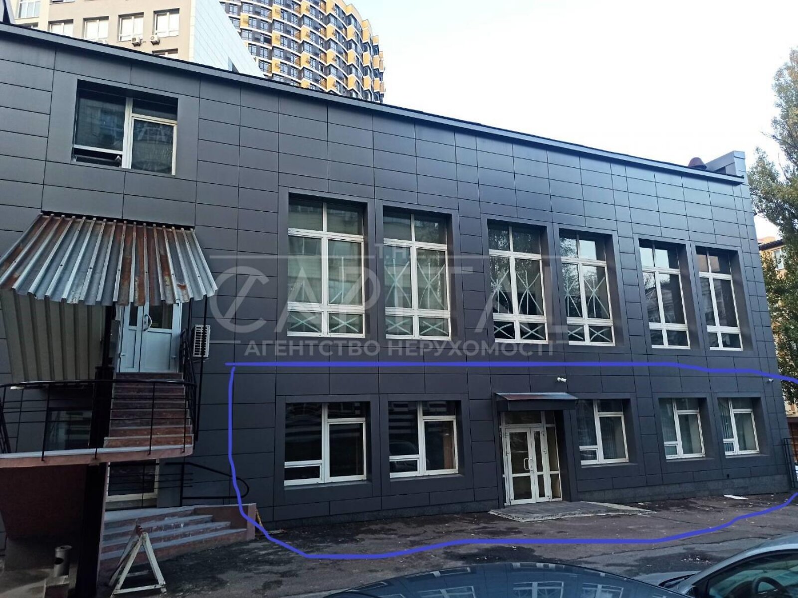 Аренда офисного помещения в Киеве, Кудрявский спуск, помещений - 9, этаж - 1 фото 1