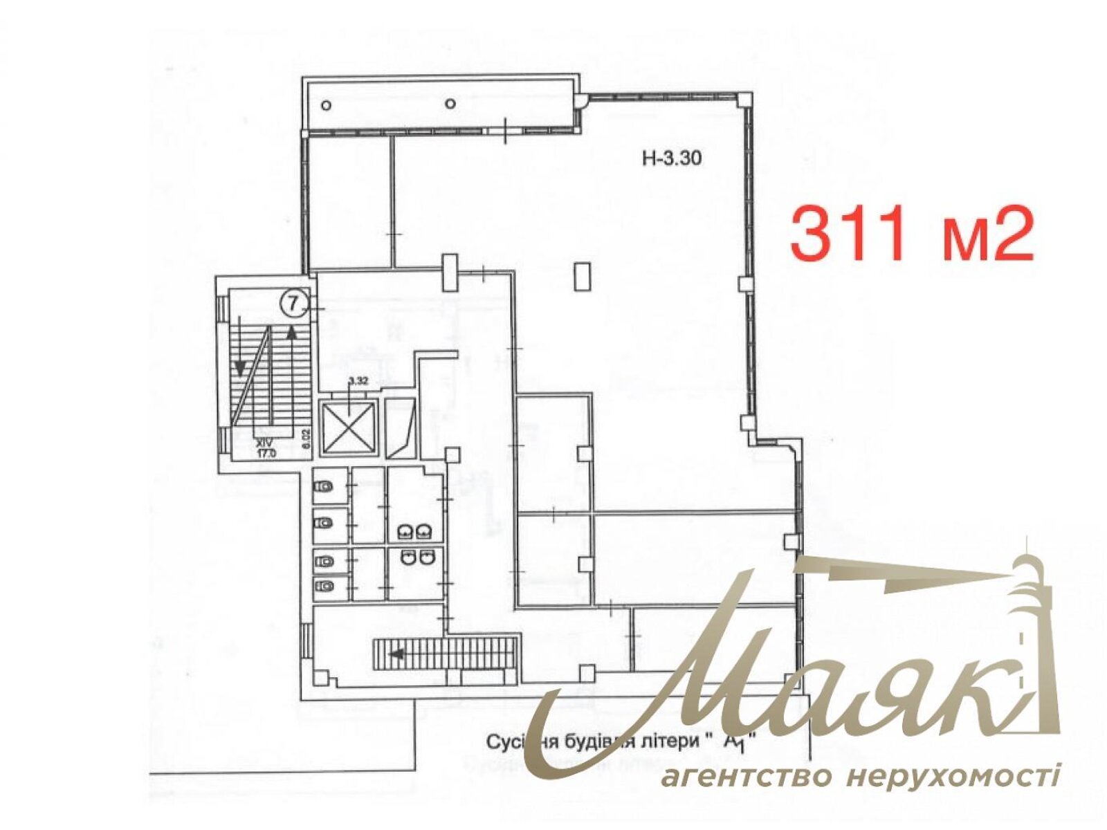 Оренда офісного приміщення в Києві, Автозаводська вулиця 54/19, приміщень -, поверх - 8 фото 1