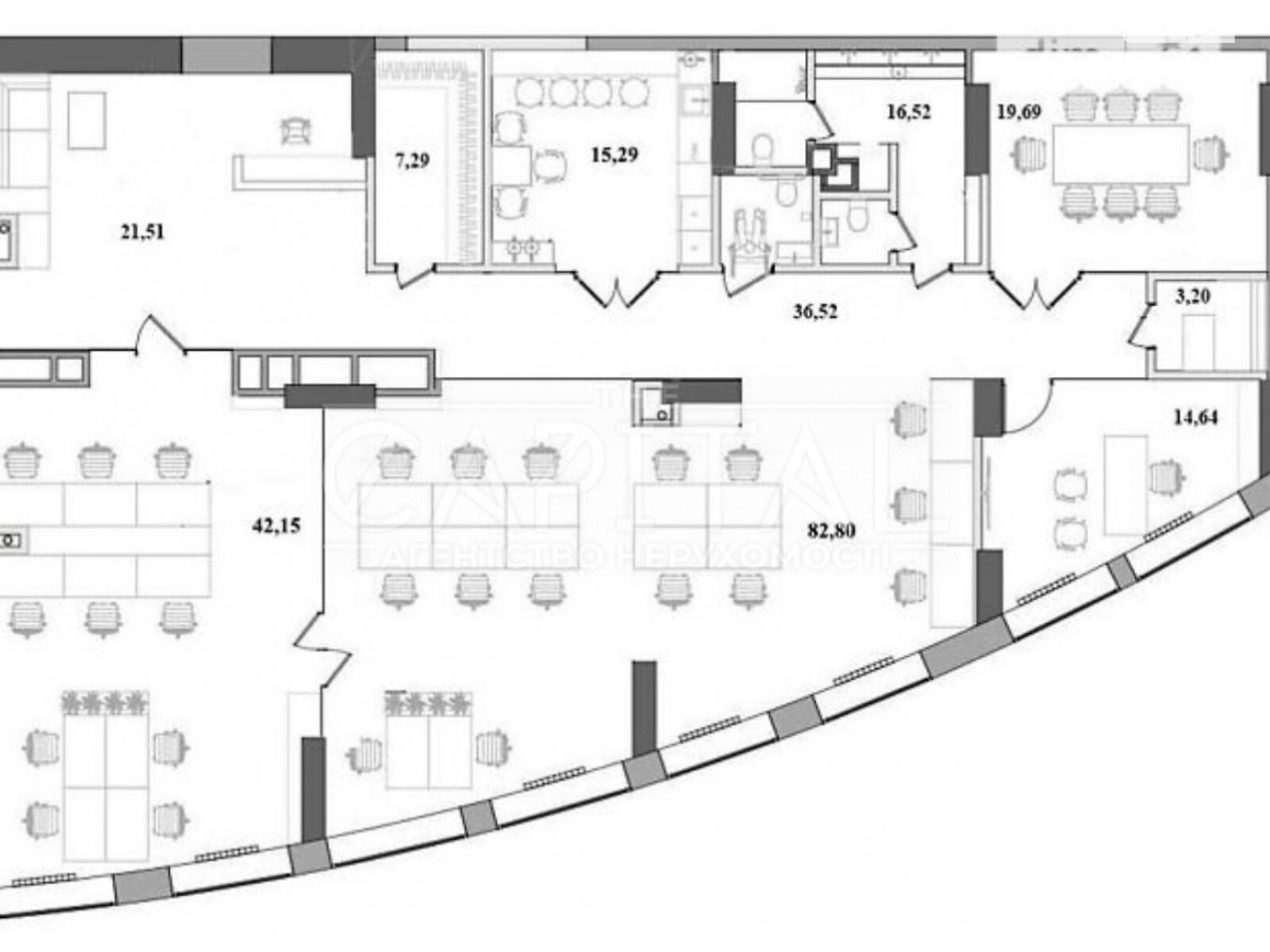 Оренда офісного приміщення в Києві, Січових Стрільців (Артема) вулиця 44А, приміщень - 5, поверх - 2 фото 1