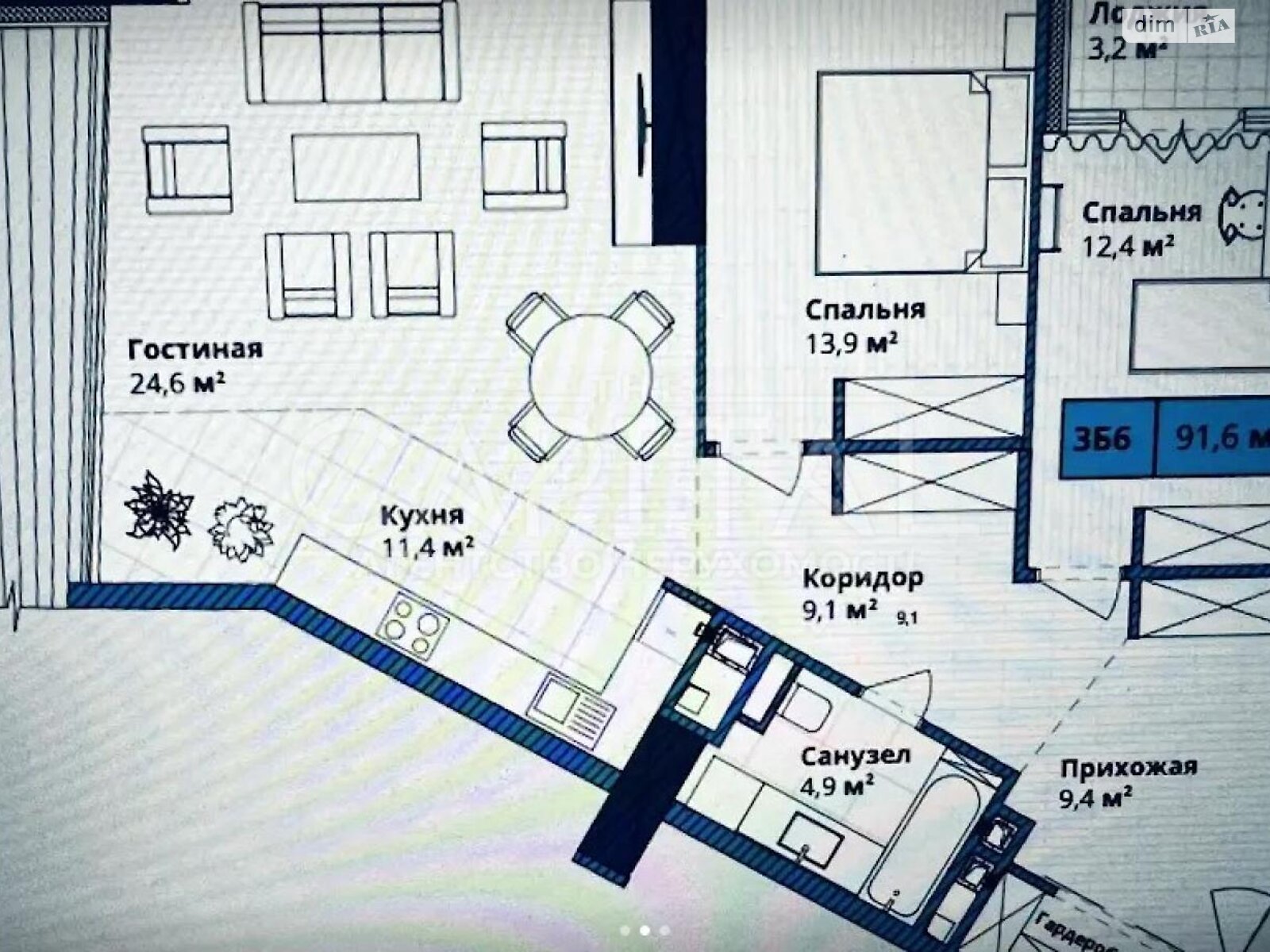 Аренда офисного помещения в Киеве, Борщаговская улица, помещений - 3, этаж - 8 фото 1