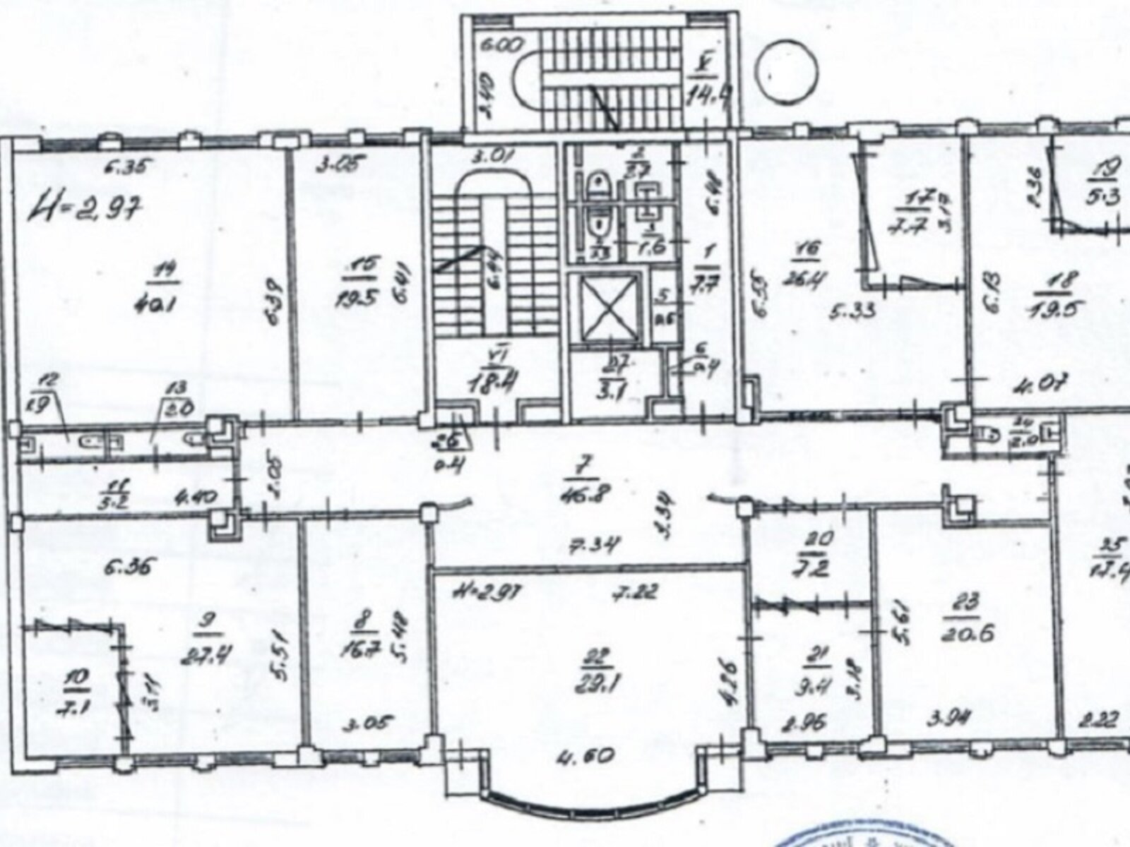 Аренда офисного помещения в Киеве, Дмитриевская улица 44, помещений - 10, этаж - 3 фото 1