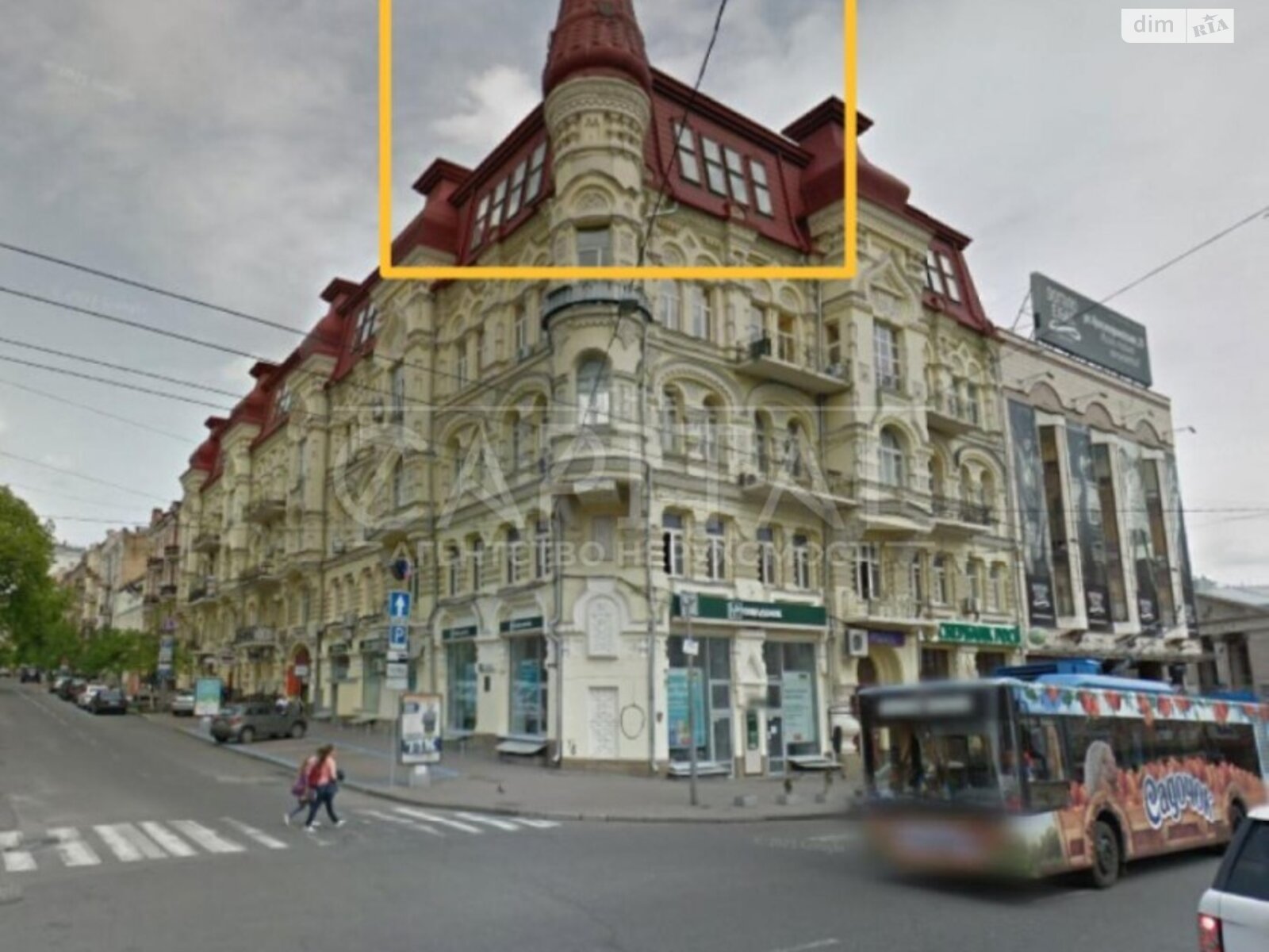 Аренда офисного помещения в Киеве, Евгения Чикаленко (Пушкинская) улица 45, помещений - 5, этаж - 5 фото 1