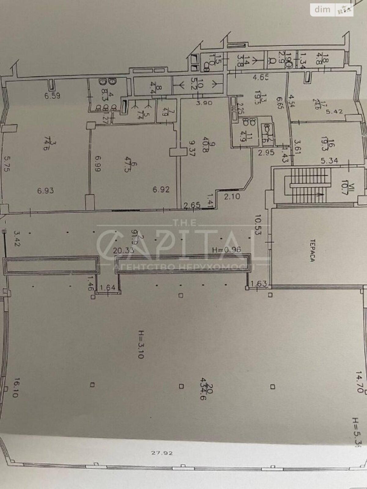 Аренда офисного помещения в Киеве, Гетьмана Вадима улица 1, помещений - 8, этаж - 3 фото 1