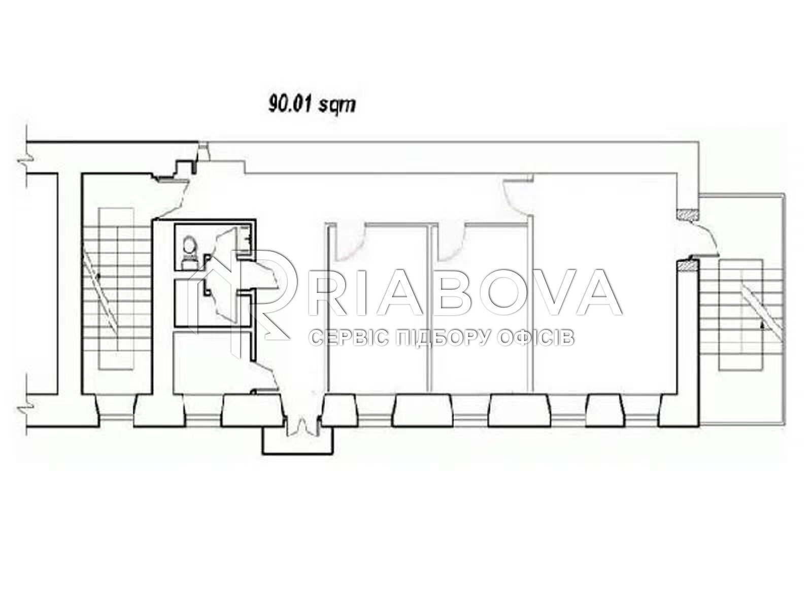 Аренда офисного помещения в Киеве, Франка, помещений -, этаж - 4 фото 1