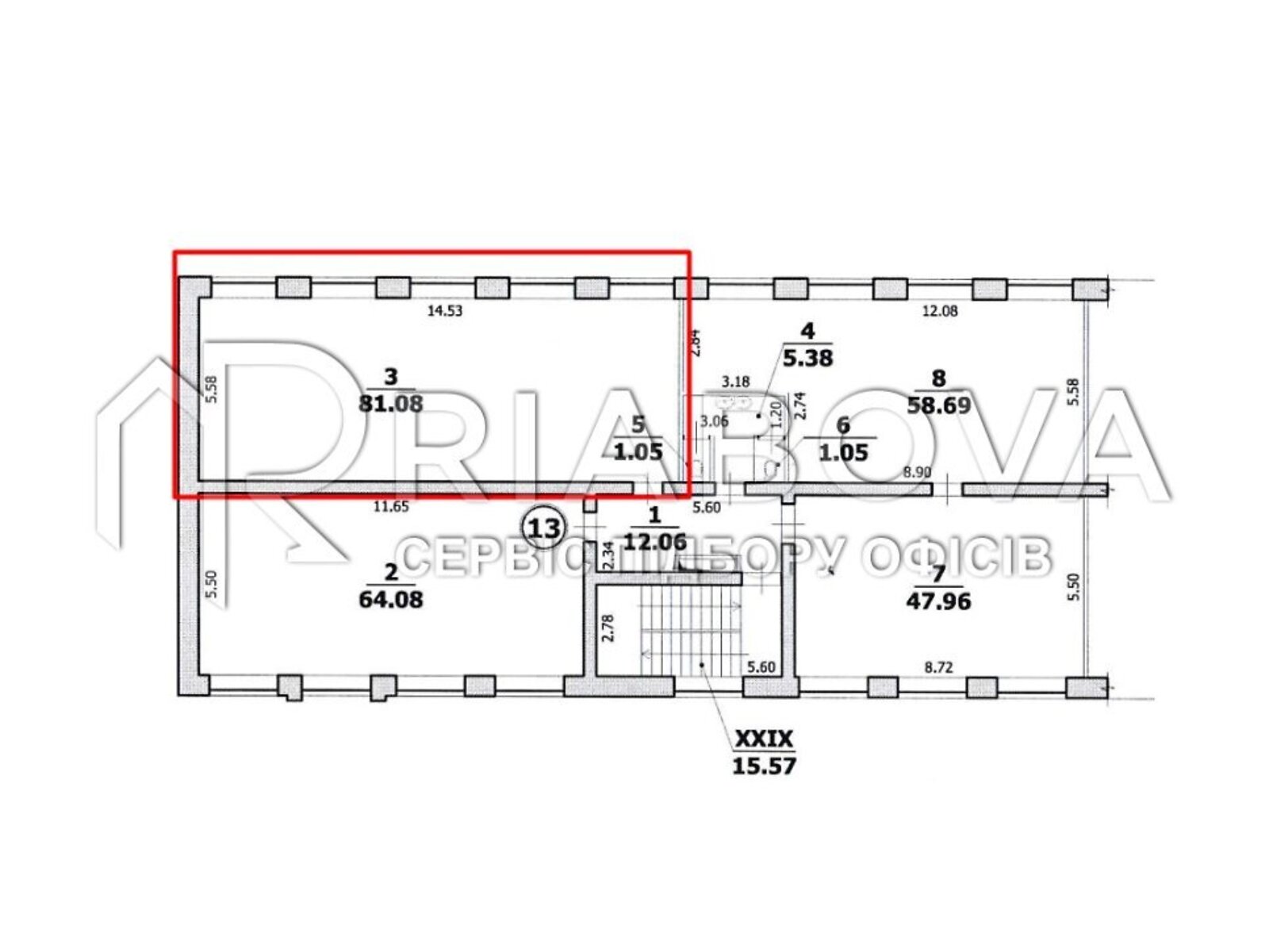 Аренда офисного помещения в Киеве, Щербакова улица, помещений - 1, этаж - 4 фото 1 Аренда офисного помещения в Киеве, Щербакова улица, помещений - 1, этаж - 4 фото 1