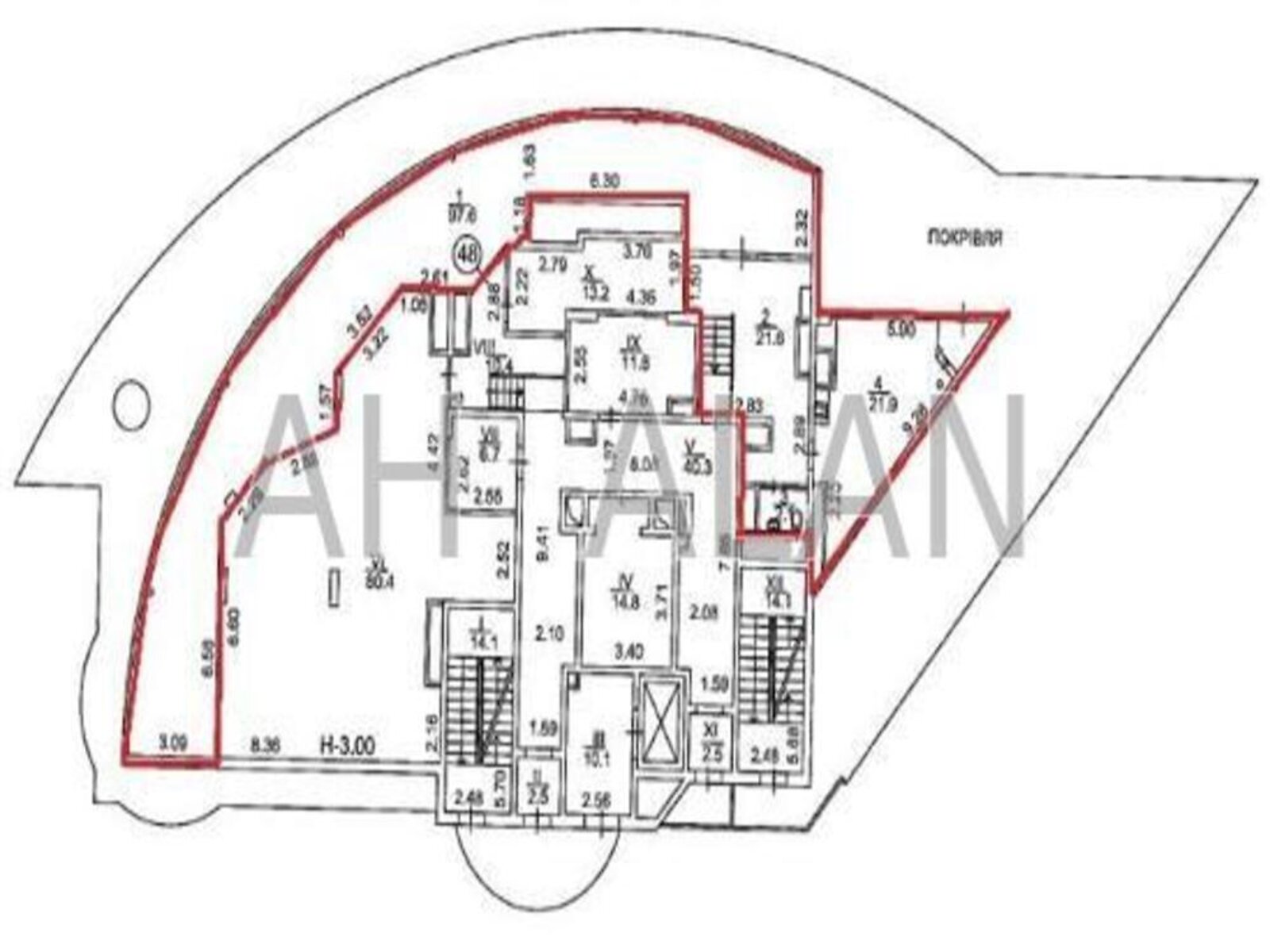 Оренда офісного приміщення в Києві, Тараса Шевченка бульвар 33Б, приміщень -, поверх - 24 фото 1