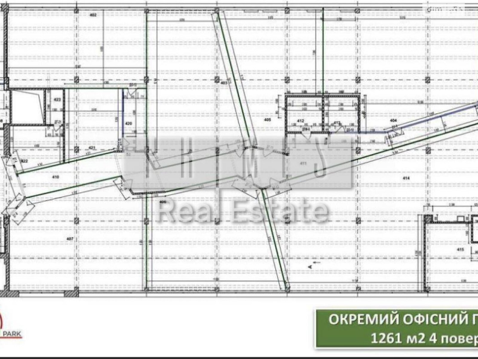 Аренда офисного помещения в Киеве, Сумская улица 1, помещений - 6, этаж - 4 фото 1