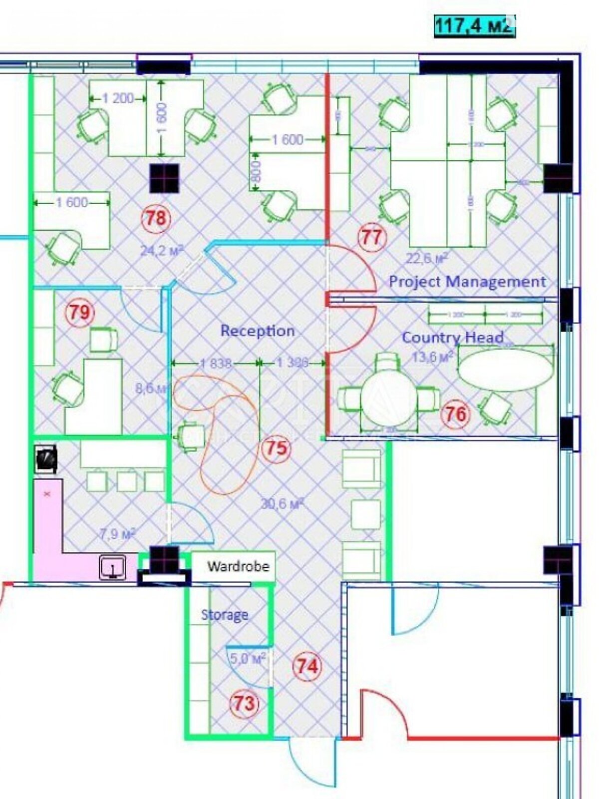 Аренда офисного помещения в Киеве, Гарматная улица 4, помещений -, этаж - 3 фото 1